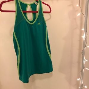 adidas green workout tank